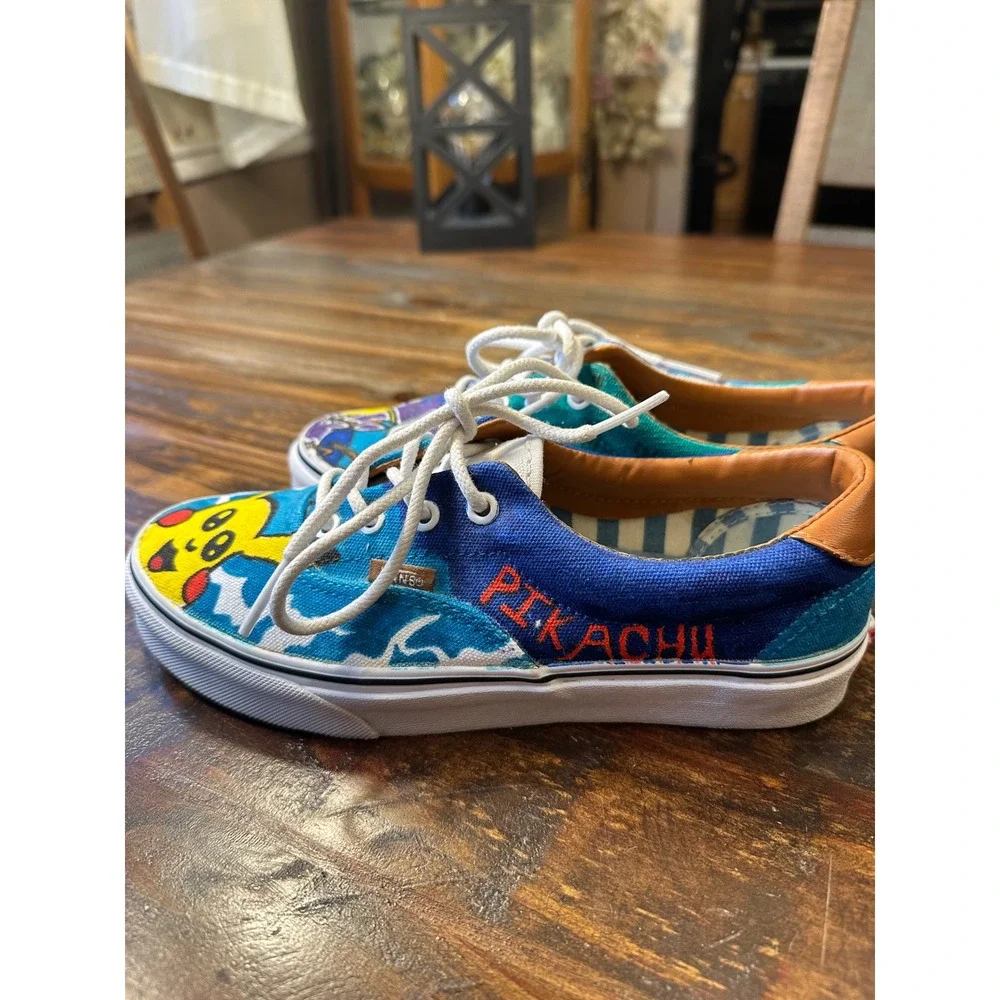 RARE Vans Era Custom Anime Pokemon Adventure Time Mens 6.5 or Woman's‎ 7.5